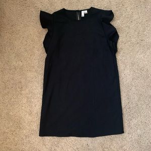 Black ruffle dress